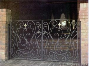 Forged Iron Walkway Gate, Wichita KS