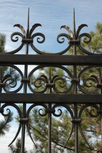 Forged Iron Driveway Gate, WIchita KS