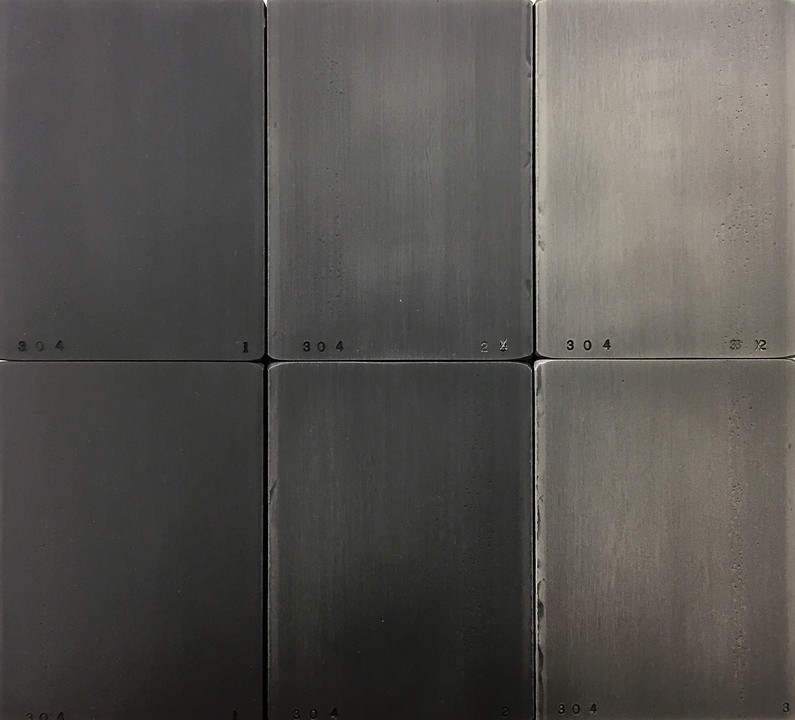 blackened steel plate