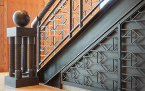 Blackened Steel Stairs, Railings and Screens