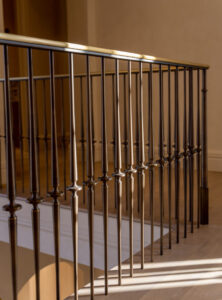 Residential stair railing Patinated Bronze