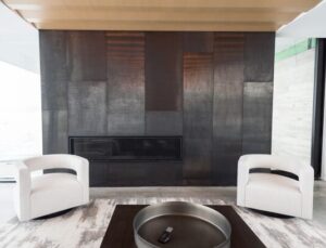 Blackened steel Blackened steel finishes